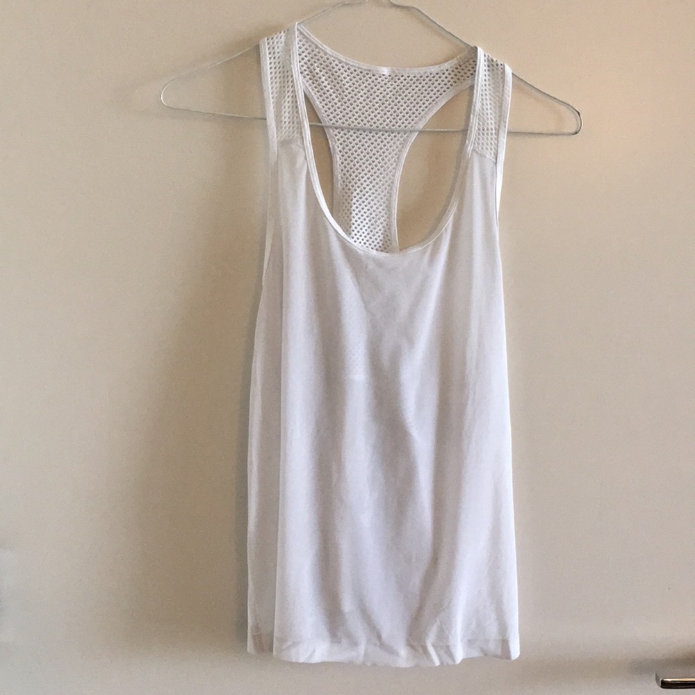 Sheer White Lululemon Tank